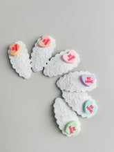 Load image into Gallery viewer, Be Mine Candy Heart Snap Clip