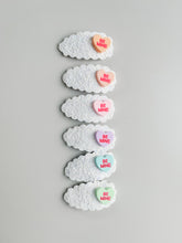 Load image into Gallery viewer, Be Mine Candy Heart Snap Clip