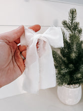 Load image into Gallery viewer, White Chiffon Bow