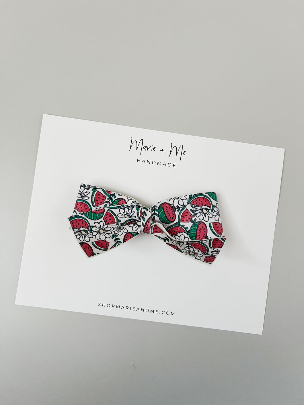 Ready to Ship Watermelon Charlotte Bow on Clip